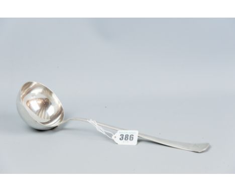 A Continental silver soup ladle, 11 ozs