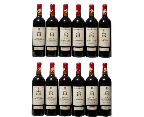 2002 Château La Tour Carnet 4eme Cru Classé, Haut-Médoc, Bordeaux, 12 x 75cl with original wood case (12)Provenance: Private 