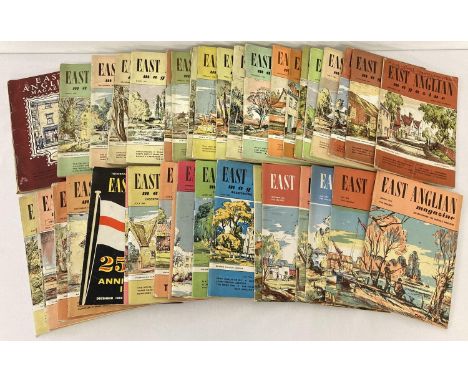 A collection of 40 issues of vintage East Anglian Magazine dating from 1950 to 1962. To include 100th issue and 25th Annivers