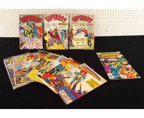 DC Superman comics, nos. 107, 117, 141, 161, 170, 171, 177, 179 and 182; also Superboy no. 139, The Flash no. 170 and The Wor