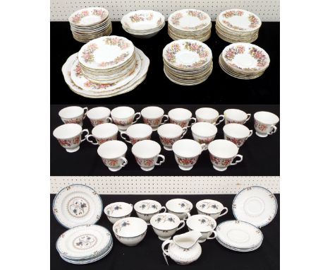Royal Doulton 'Old Colony' pattern part tea set; together with Colclough Bone China part tea service