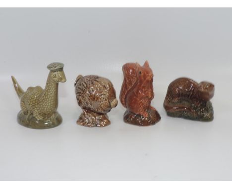 4x Beneagles Ceramic Whisky Bottles - 1x Empty 