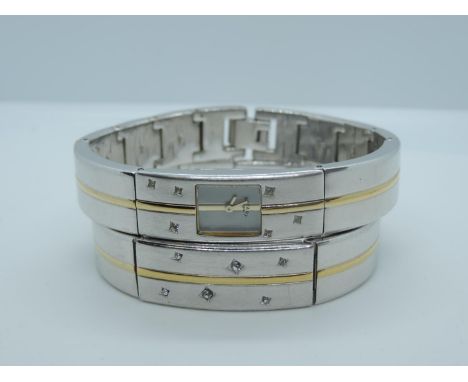 Ladies Rotary Wristwatch and Bracelet Set - Both Set with Diamonds 