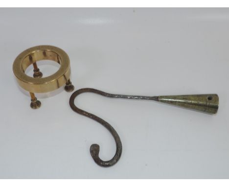 Brass Compass Stand and Shepherd's Crook Head 