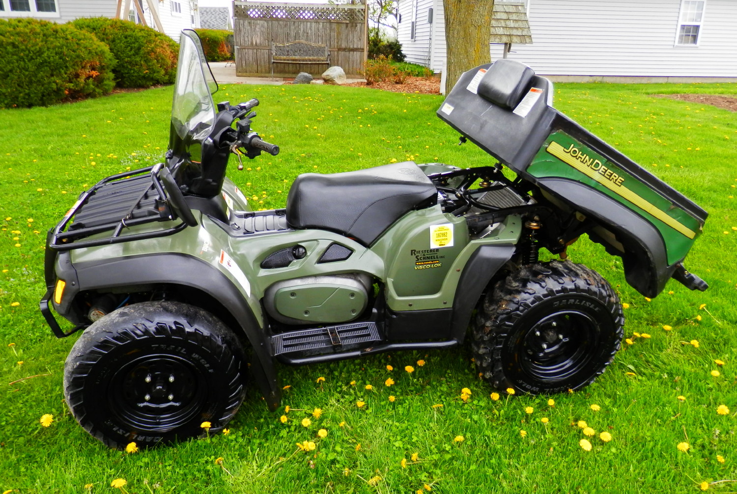 JOHN DEERE TRAIL BUCK EXT ATV, Purchased new, one owner650 CVT, 4x4