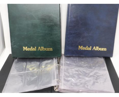 Three medal albums with inserts, in used but good clean condition. P&amp;P Group 2 (£18+VAT for the first lot and £3+VAT for 