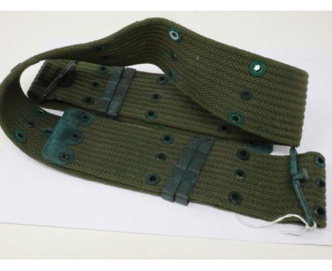 US Vietnam War period M56 pistol belt, formerly of RAF Burtonwood. P&amp;P Group 2 (£18+VAT for the first lot and £3+VAT for 