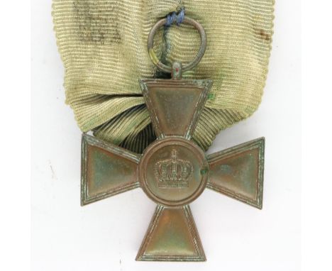 Imperial Prussian 15 years Long Service cross. P&amp;P Group 1 (£14+VAT for the first lot and £1+VAT for subsequent lots) 