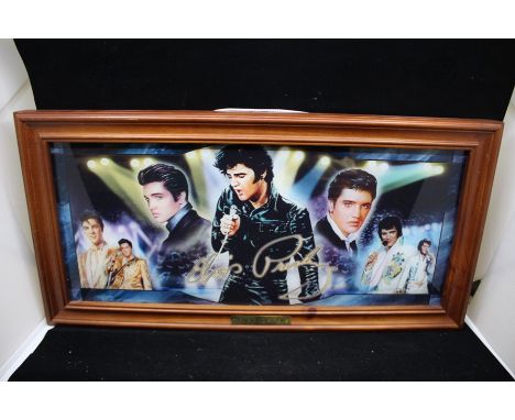 Elvis Presley Stained Glass Light Picture by Nate Giorgio Bruce Emmett and Morgan Westling NO B5962. In good overall conditio