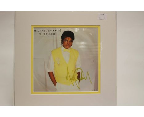 Michael Jackson - Signed / Autographed 7 inch single    Thriller - mounted in polybag 