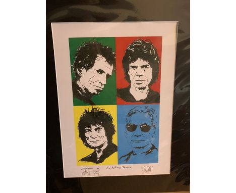 THE ROLLING STONES - BIGGER BANG - ARTISTS PROOF OF THE LIMITED    EDITION PRINT BY PAUL HOWELL. This one with black mount an