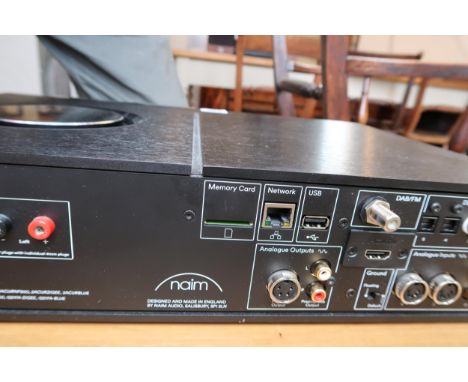A Naim UnitiNova Digital music system, wireless streaming integrated amplifier. An Audiolab 6000CDT Cd transporter a blu ray 