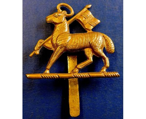 First World War. Queens Royal West Surrey Regt. Brass in clean condition.
