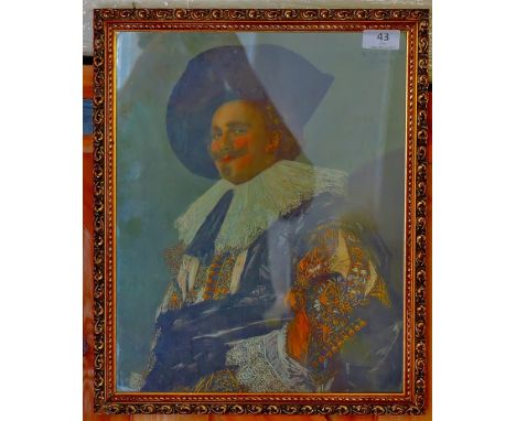"The Laughing Cavalier" Frans Hlas  Framed.  Nice item.