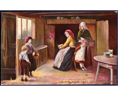 Art - "Tis the Poor That Help the Poor" by Philco Pub.  Nice item.