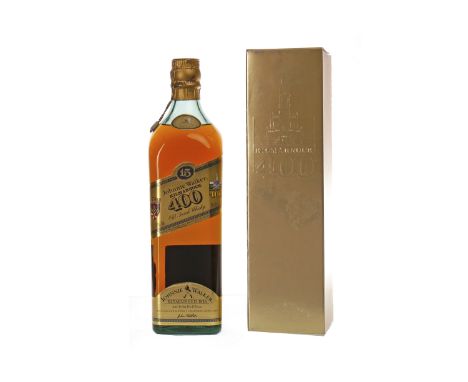 JOHNNIE WALKER KILMARNOCK 400 AGED 15 YEARS Blended Scotch Whisky. Bottled to celebrate the 400th anniversary of the granting