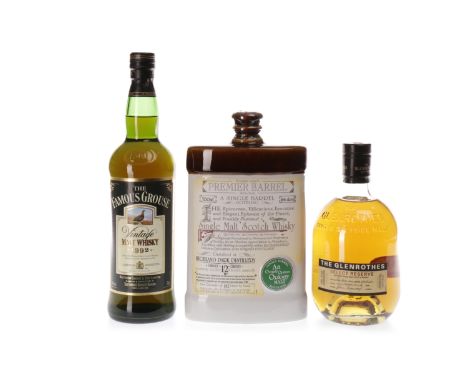 HIGHLAND PARK PREMIER BARREL AGED 12 YEARSActive. Kirkwall, Orkney.One of 182 ceramic decanters. Natural colour, NCF. 700ml, 