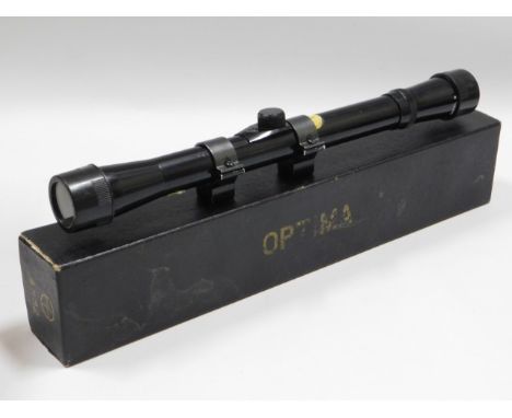 A boxed gun sight, Optima Model 9, 11.75in long