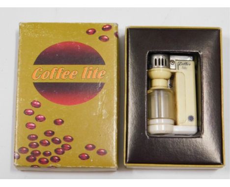 A Coffee Lite novelty lighter with original box