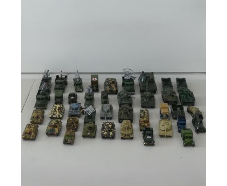 A very large collection of diecast military Vehicles, over 100 vehicles in total, including; Crescent, Lesney, A Lone Star pr