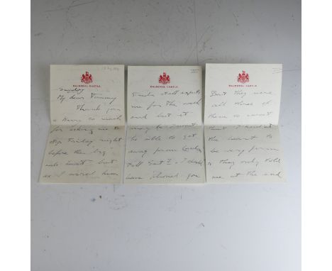 Edward VIII (1894-1972), Prince of Wales, King of the United Kingdom January to December 1936, an Autograph Letter Signed, 'E