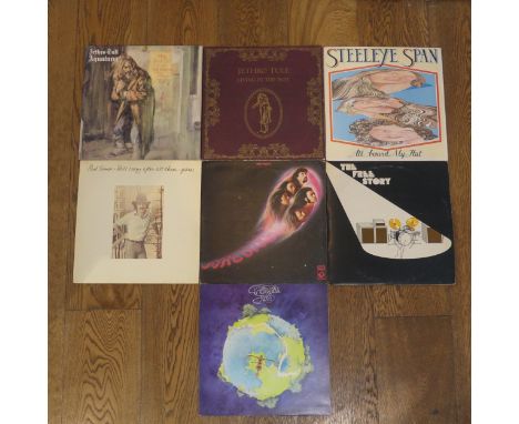 Vinyl Records; A quantity of mostly original LP's and 7" 45rpm Singles, including Jethro Tull 'Aqualung', ILPS9145, Deep Purp