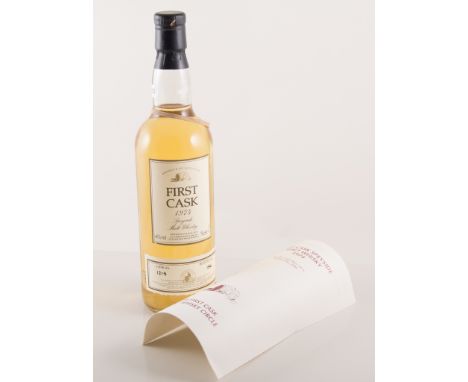1974 First Cask Speyside Malt Whisky, distilled 14th May 1974 at Strathmill Distillery, Cask No. 1215, Bottle No. 186, comple