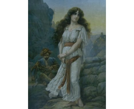 D.G.Rosetti large print on board, with other large framed prints.