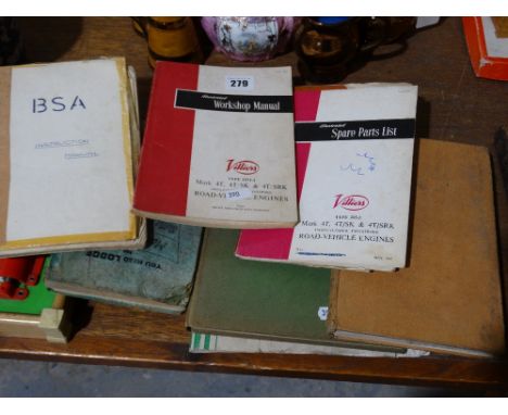     A Selection Of Vintage Motorcycle Books Etc                                     