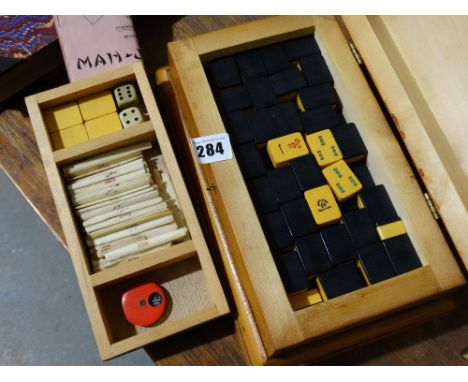     A Vintage Mahjong Set                                                           