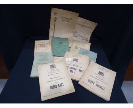      An Interesting Collection Of 2nd World War Period Handbooks & Manuals, Covering A Variety Of Subjects Including Japanese