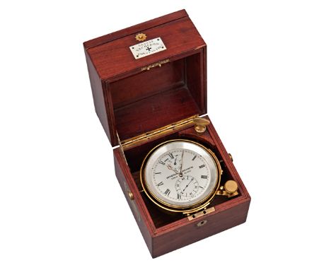 AN ENGLISH TWO-DAY MARINE CHRONOMETER, J.&T.T. CIRCA 1895, with 4in. silvered dial inscribed for Vacheron & Constantin / 3649