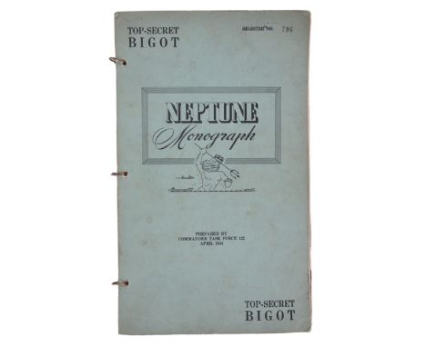 OPERATION ‘OVERLORD’ (D-DAY): A ‘BIGOT’ INTELLIGENCE BRIEF FOR LANDING CRAFT OPERATIVES, with green card cover printed ‘TOP-S