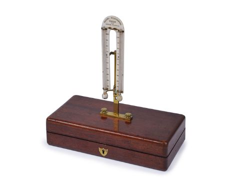 A LATE 19TH-CENTURY MASON-PATTERN HYGROMETER BY SQUIRE, the ivorine double scale signed at top MASON’S HYGROMETER / SQUIRE / 