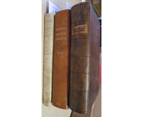 BOWDITCH, N: ‘THE IMPROVED PRACTICAL NAVIGATOR… REVISED … BY THOMAS KIRBY’, 8vo. London, Hardy, 1806. 12 engraved plates, a f