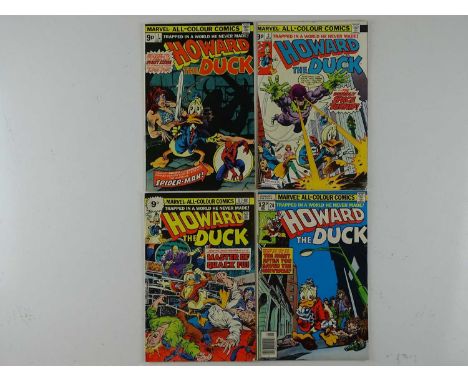 HOWARD THE DUCK #1, 2, 3, 24 - (4 in Lot) - (1976/78 - MARVEL - UK Price Variant) - HOT Character - Includes First appearance