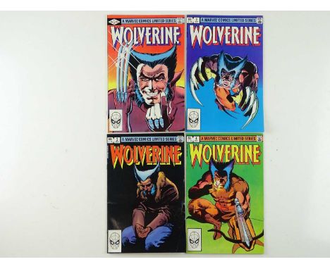WOLVERINE #1, 2, 3, 4 - (4 in Lot) - (1982 - MARVEL) - Complete Four Issue Limited Series + Wolverine's first solo title - Fr