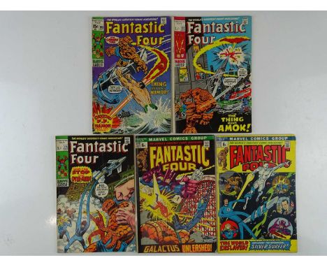 FANTASTIC FOUR #103, 111, 114, 122, 123 - (5 in lot) - (1970/72 - MARVEL - US Price &amp; UK Price Variant) - Includes First 