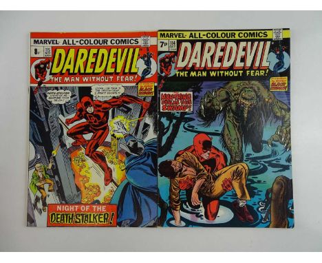 DAREDEVIL #114 &amp; 115 - (1974 - MARVEL - UK Price Variant) - Includes First appearance of Wolverine (??) in a full colour 