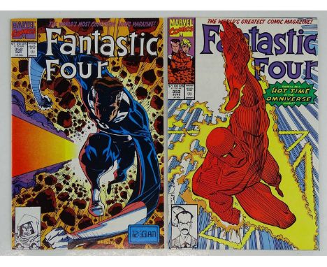 FANTASTIC FOUR #352 &amp; 353 - (2 in Lot) - (1991 - MARVEL) - KEY Modern Books - Includes First appearance of Mobius + First