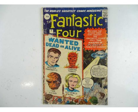 FANTASTIC FOUR #7 (1962 - MARVEL - UK Price Variant) - First appearance of Kurrgo - Jack Kirby cover and interior art - Flat/