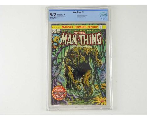 MAN-THING #1 - (1974 - MARVEL) - SEALED &amp; GRADED 9.2 by CBCS - OFF-WHITE to WHITE Pages - Second appearance Howard the Du