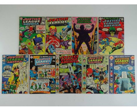 JUSTICE LEAGUE OF AMERICA #42, 50, 65, 70, 72, 76, 78, 81, 103 - (9 in Lot) - (1966/72 - DC - UK Cover Price) - Includes Supe