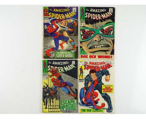 AMAZING SPIDER-MAN #42, 55, 65, 73 - (4 in Lot) - (1966/69 - MARVEL - US Price, UK Price Variant &amp; UK Cover Price) - Incl