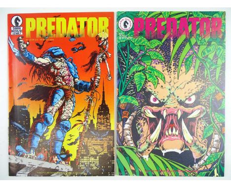 PREDATOR #1 &amp; 2 - (2 in Lot) - (1989 - DARK HORSE) - First Printings - First appearance of the Predator (own series) in c