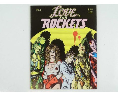 LOVE AND ROCKETS #1 - (1982 - Fantagraphics Books) Cult Classic Comic Book - Jaime Hernandez cover with a Gilbert Hernandez b