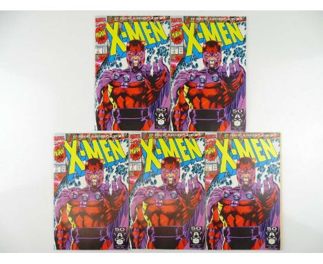 X-MEN #1 - (5 in Lot) - (1991 - MARVEL) - Magneto cover - Jim Lee cover &amp; interior art - Flat/Unfolded - a photographic c