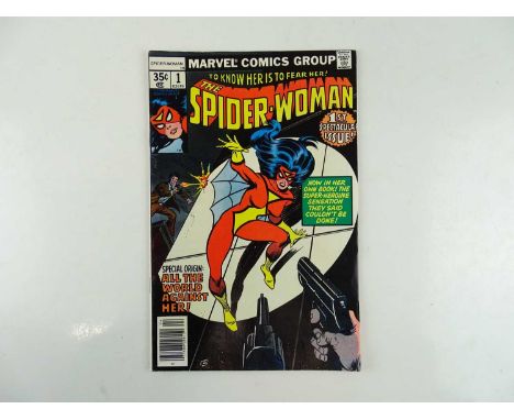 SPIDER-WOMAN #1 - (1978 - MARVEL) - New &amp; more detailed origin of Spider-Woman + mask is altered from her first appearanc