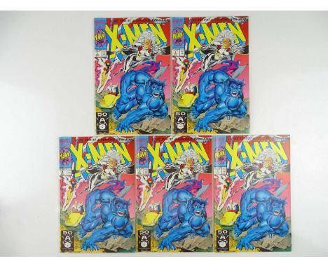 X-MEN #1 - (5 in Lot) - (1991 - MARVEL) - Beast, Storm Archangel, Professor X cover - Jim Lee cover &amp; interior art - Flat