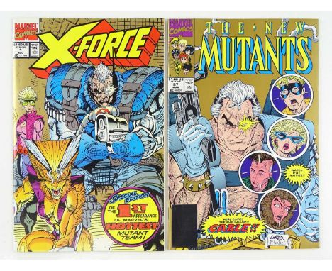 NEW MUTANTS #87 &amp; X-Force #1 - (2 in Lot) - (1990/91 - MARVEL) - Second Printings of these classic 1990's issues with spe